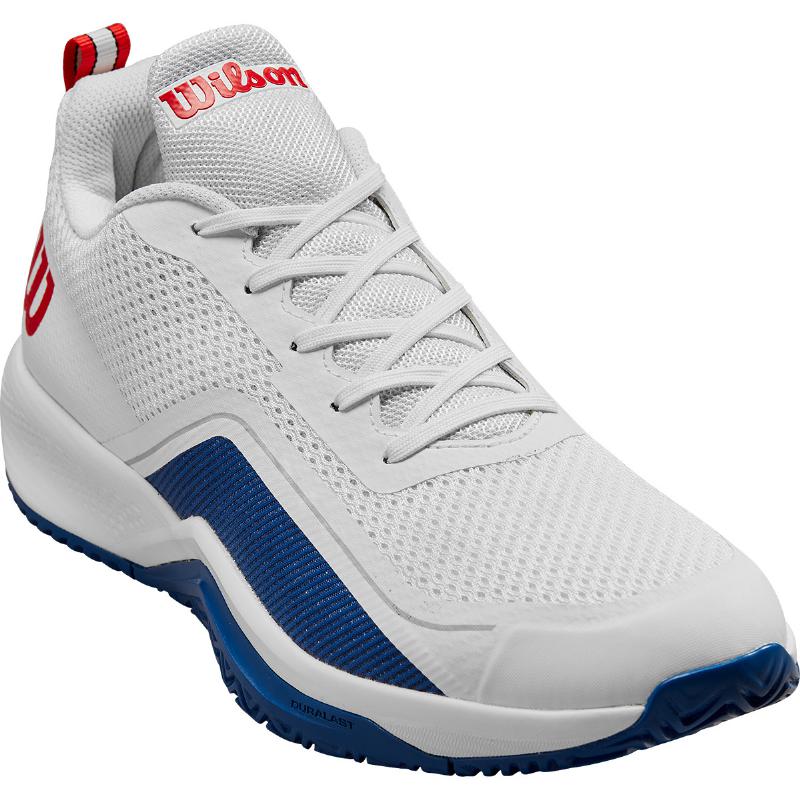 Zapatillas de Padel Wilson Rush Pro Lite Blanco Azul Rojo