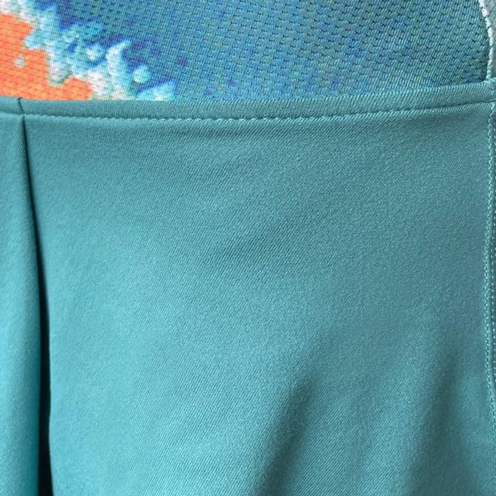 Falda Bidi Badu Melbourne Printed Wavy Petroleo Naranja
