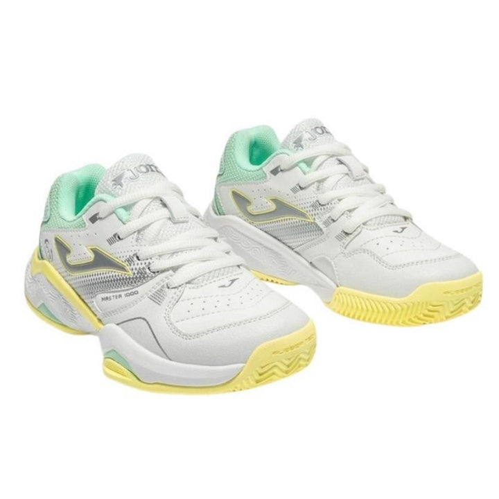 Zapatillas de Pádel de Pádel Joma Master 1000 2632 Blanco Turquesa Junior