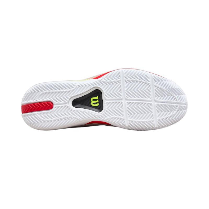 Zapatillas de Padel Wilson Rush Tour 5 Clay Blanco Negro Rojo