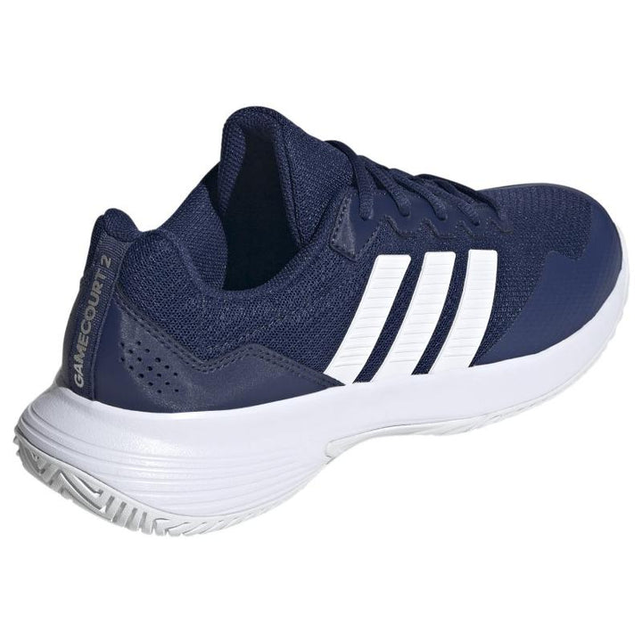 Zapatillas de Padel Adidas GameCourt 2 Azul Oscuro Blanco