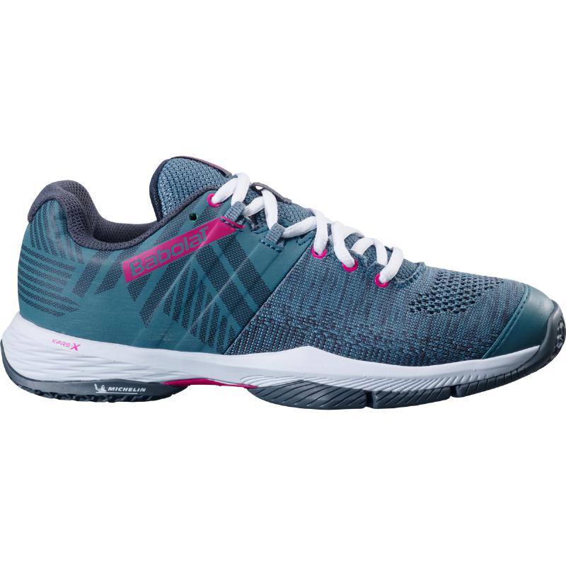 Zapatillas de Pádel de Pádel Babolat Sensa Azul Atlantico Blanco Mujer