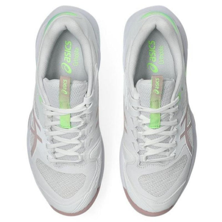 Zapatillas de Padel Asics Solution Speed FF 4 Clay Blanco Rosa Morganita Mujer