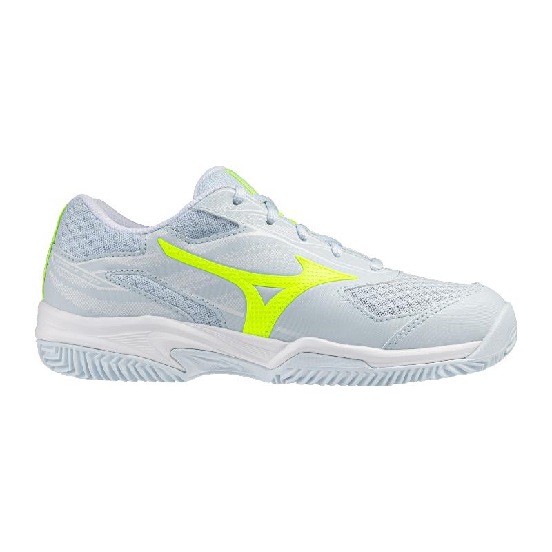 Zapatillas de Padel Mizuno Break Shot 5 Clay Azul Claro Blanco Fluor Mujer