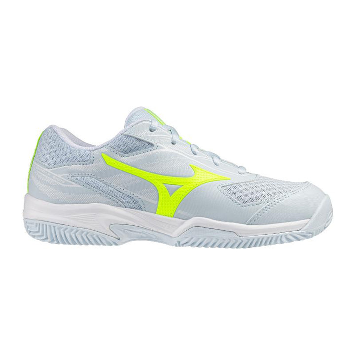 Zapatillas de Padel Mizuno Break Shot 5 Clay Azul Claro Blanco Fluor Mujer