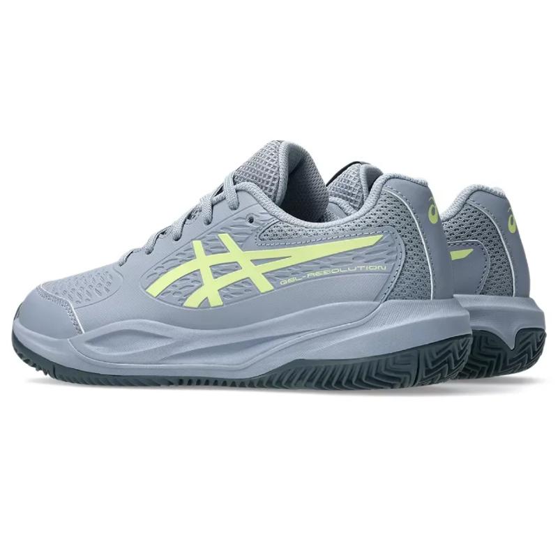 Zapatillas de Padel Asics Gel Resolution X Clay GS Gris Azul Pistacho Junior