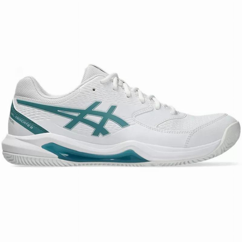 Zapatillas de Padel Asics Gel Dedicate 8 Padel Blanco Verde Pino