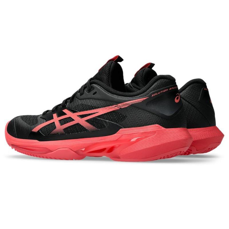 Zapatillas de Padel Asics Solution Speed FF 4 Clay Negro Rojo Mujer