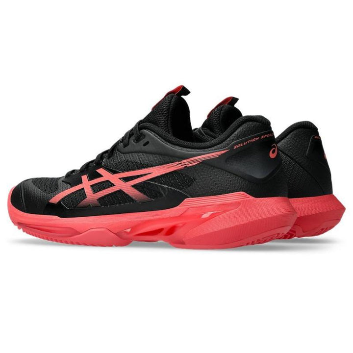 Zapatillas de Padel Asics Solution Speed FF 4 Clay Negro Rojo Mujer