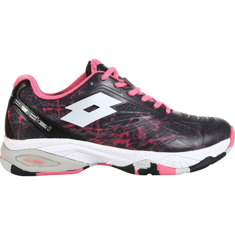 Zapatillas de Pádel de Pádel Lotto Superrapida 200 IV Negro Fucsia Mujer
