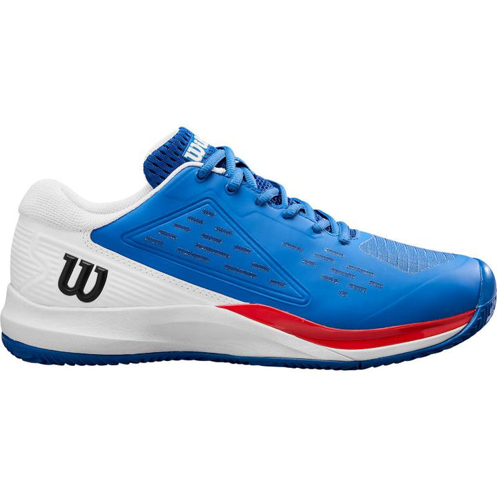 Zapatillas de Padel Wilson Rush Pro Ace Clay Azul Blanco Rojo