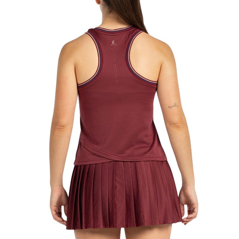 Camiseta Bullpadel Gemma Triay Aza Vino Burdeos