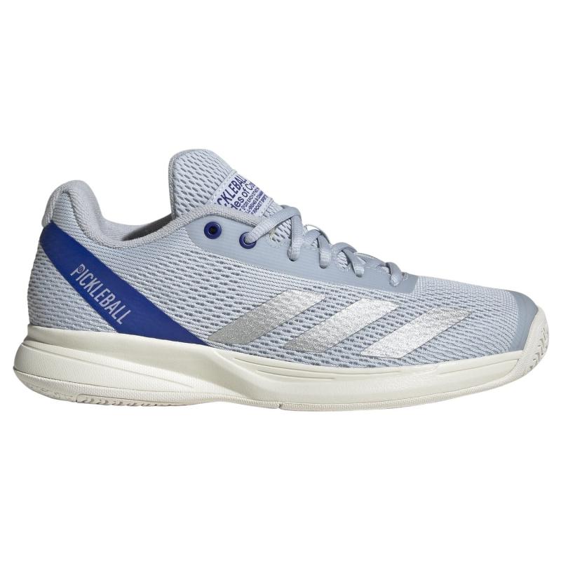 Zapatillas de Padel Adidas Pickleball Courtflash Azul Plata Mujer