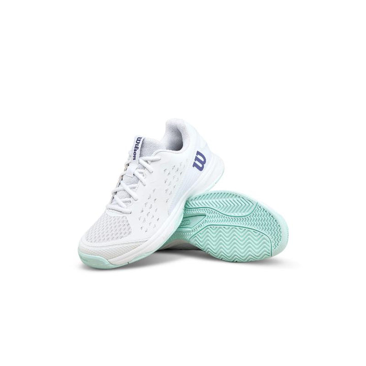 Zapatillas de Padel Wilson Rush Pro L Blanco Aguamarina Junior