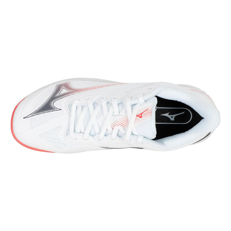 Zapatillas de Pádel de Pádel Mizuno Wave Exceed Court Clay Blanco Coral Mujer