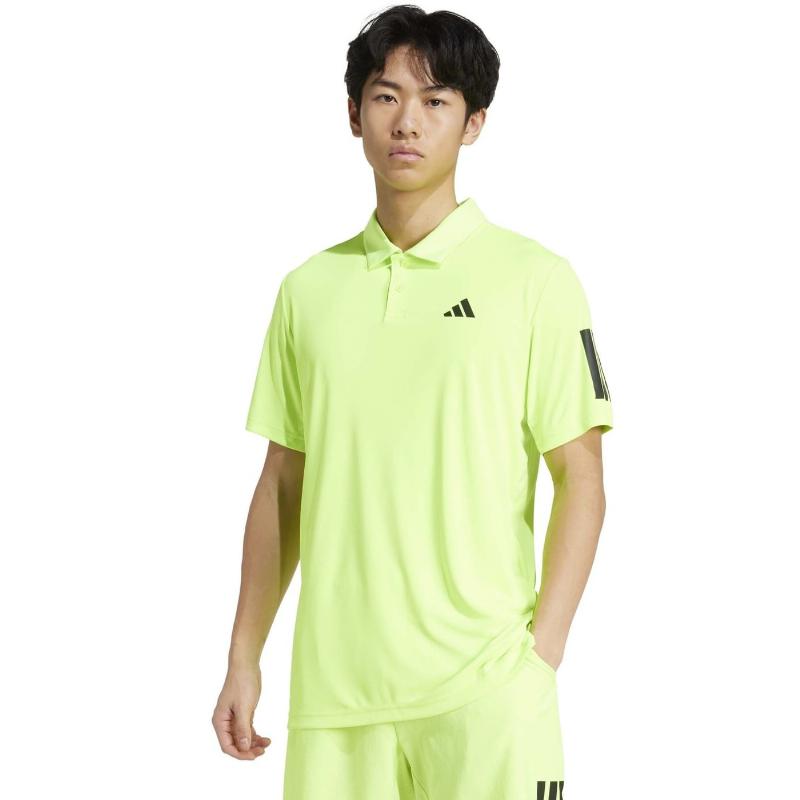 Polo Adidas Club 3 Stripes Lucid Limon
