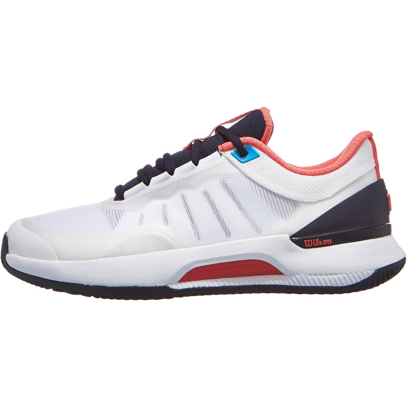 Zapatillas de Padel Wilson Intrigue Tour Clay Blanco Azul Marino Mujer