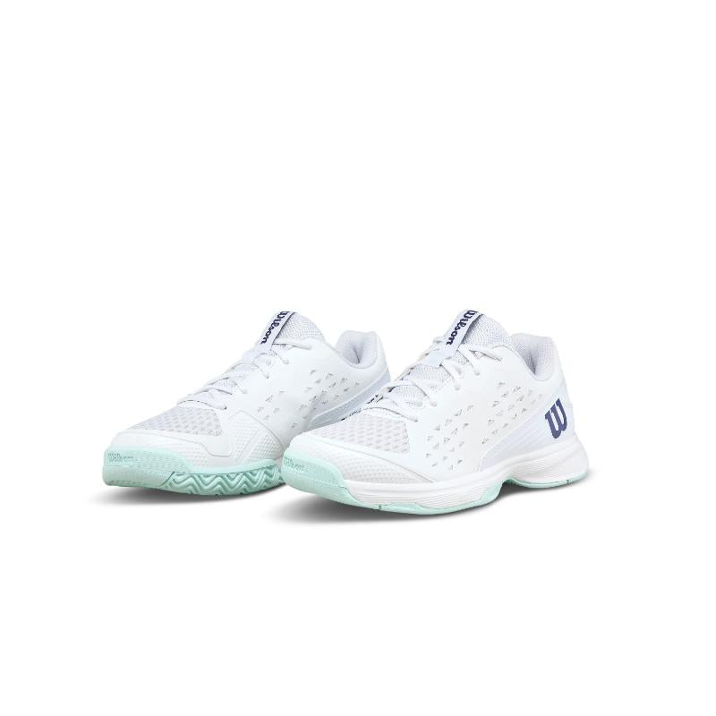 Zapatillas de Padel Wilson Rush Pro L Blanco Aguamarina Junior