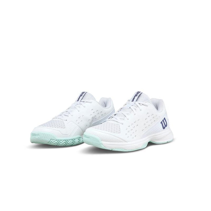 Zapatillas de Padel Wilson Rush Pro L Blanco Aguamarina Junior