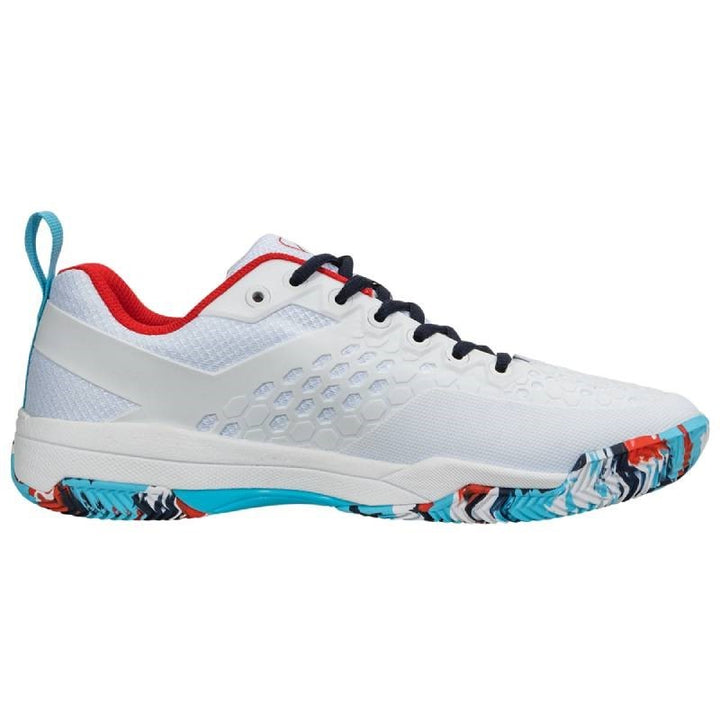 Zapatillas de Padel Salming Rebel Light Dazzle Blanco Rojo Azul Mujer