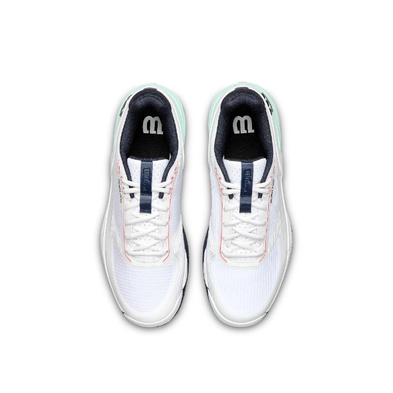 Zapatillas de Padel Wilson Rush Pro 5 Clay Blanco Aguamarina