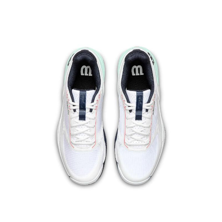 Zapatillas de Padel Wilson Rush Pro 5 Clay Blanco Aguamarina