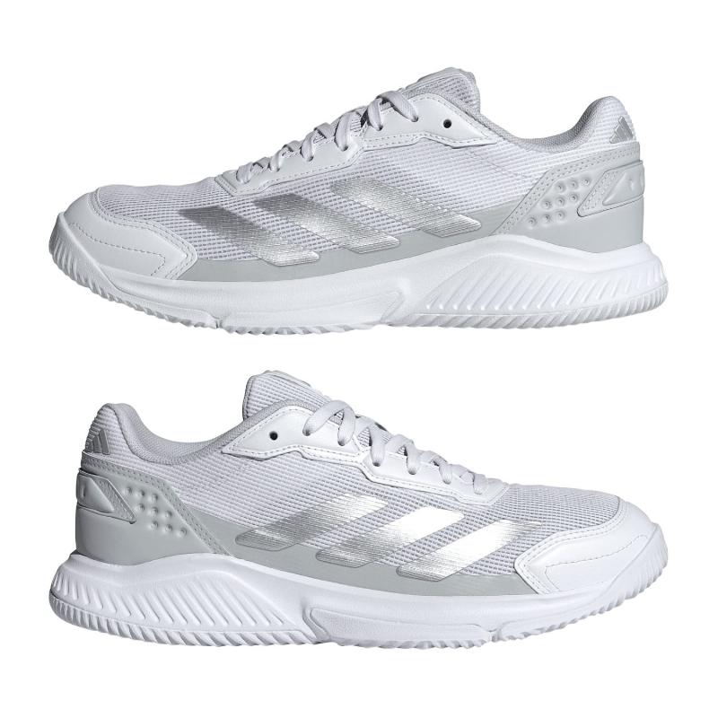 Zapatillas de Padel Adidas Courtquick Padel Blanco Gris Mujer