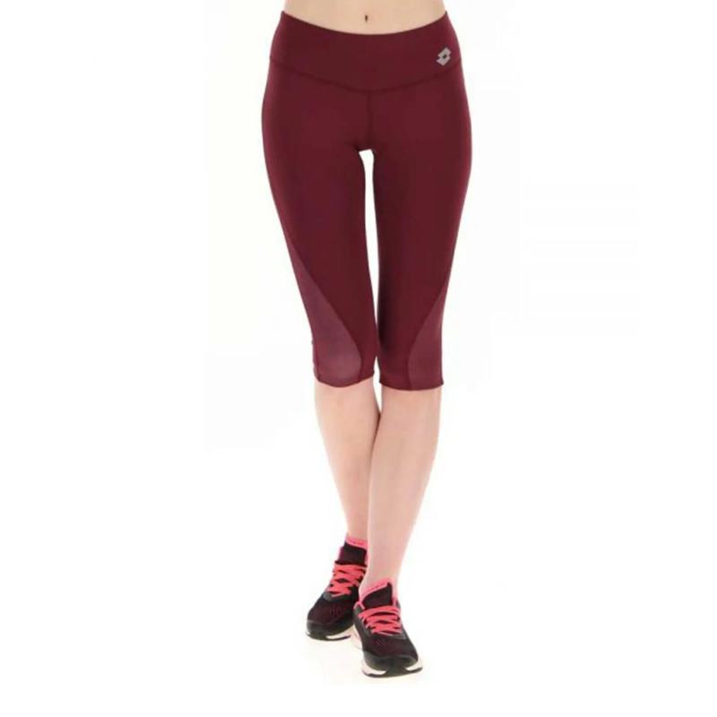 Mallas Lotto Run Fit Mid 3 Morado Mujer