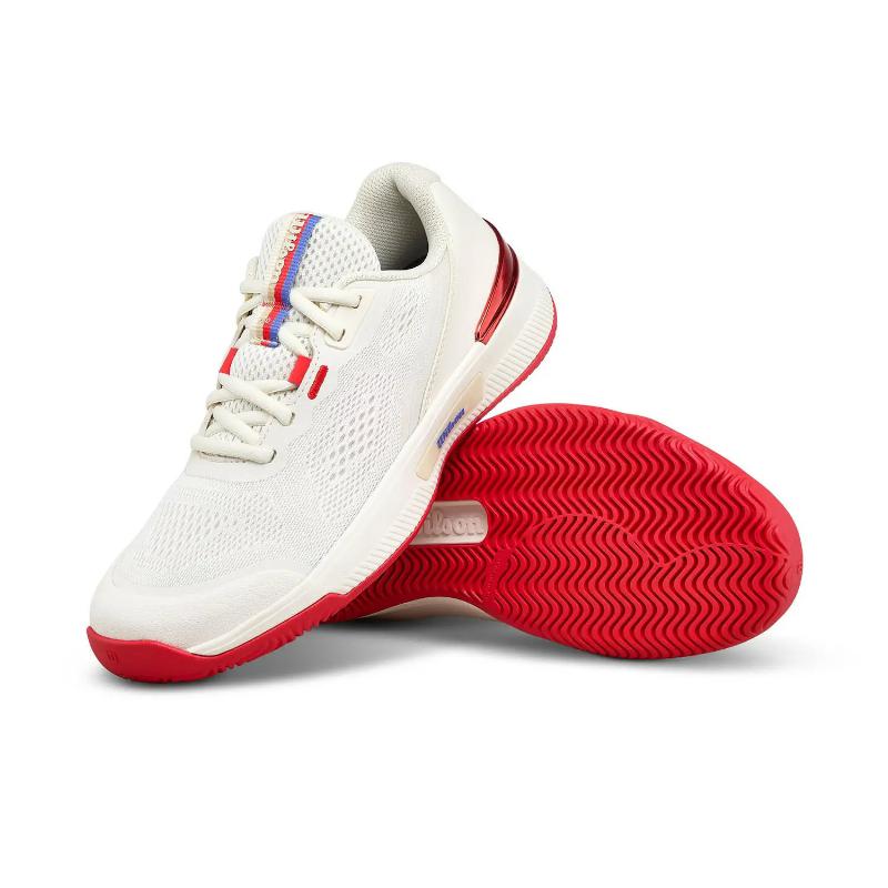 Zapatillas de Padel Wilson Intrigue Pro Tofu Rojo Mujer