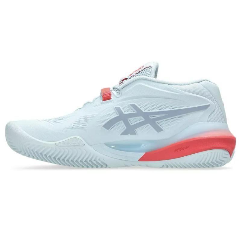 Zapatillas de Padel Asics Gel Resolution X Clay Azul Cielo Gris Mujer