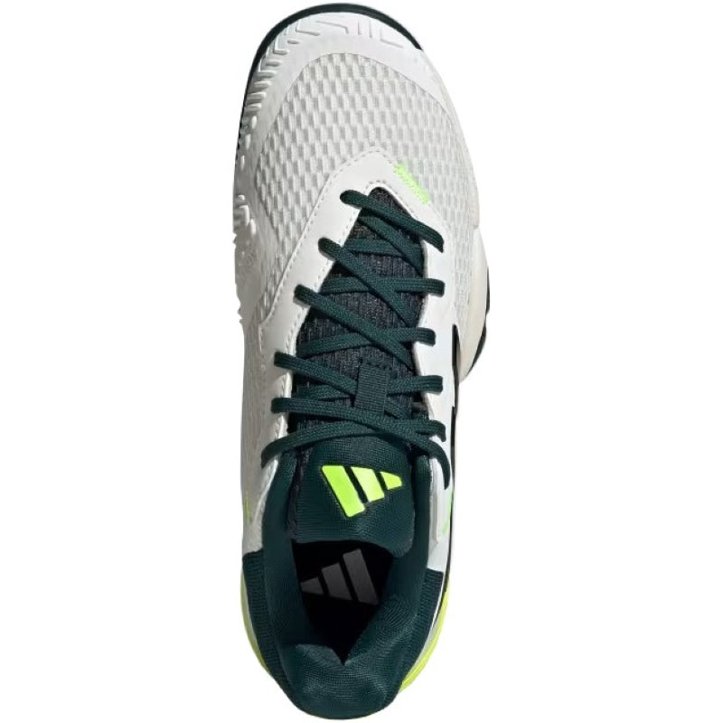 Zapatillas de Padel Adidas Barricade K Blanco Negro Verde Junior