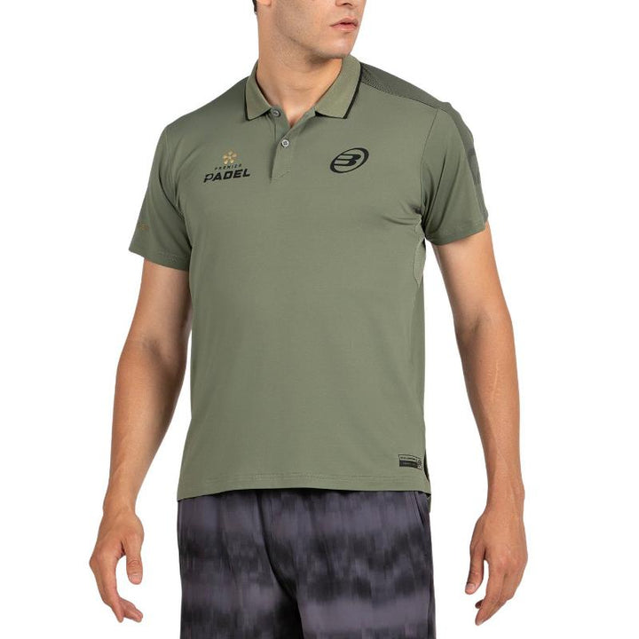 Polo Bullpadel Premier Padel Patron Kaki