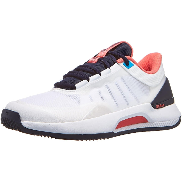 Zapatillas de Padel Wilson Intrigue Tour Clay Blanco Azul Marino Mujer
