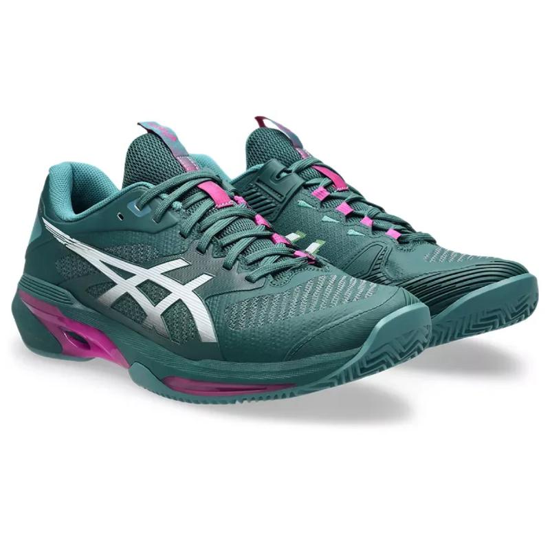 Zapatillas de Padel Asics Solution Speed FF 4 Clay Azul Oscuro Blanco