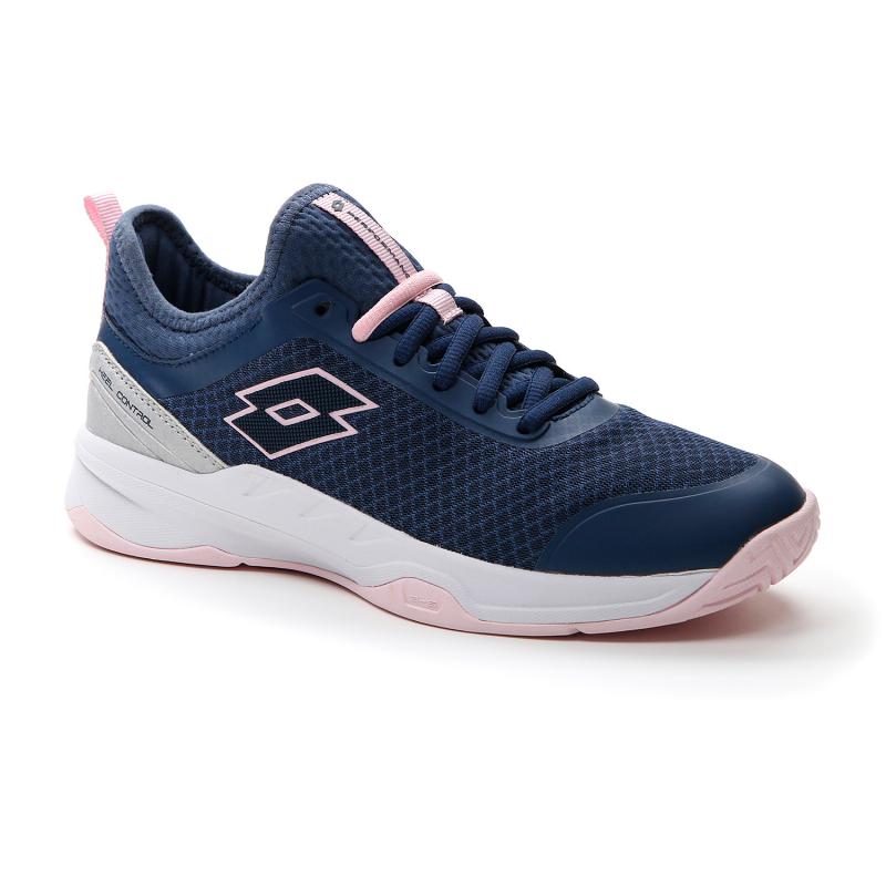 Zapatillas de Pádel de Pádel Lotto Mirage 500 II Azul Denim Rosa Gris Metal Mujer