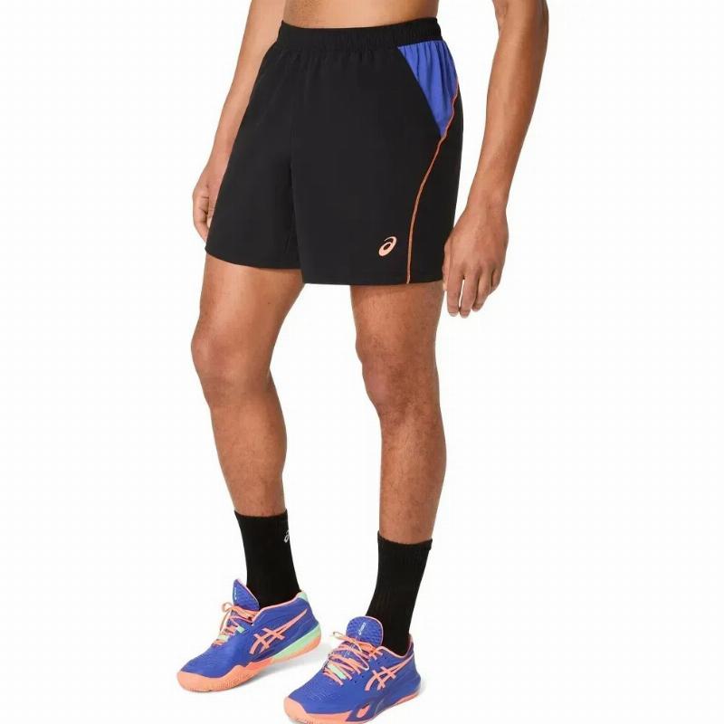 Short Asics Court 7IN Negro Cobalto