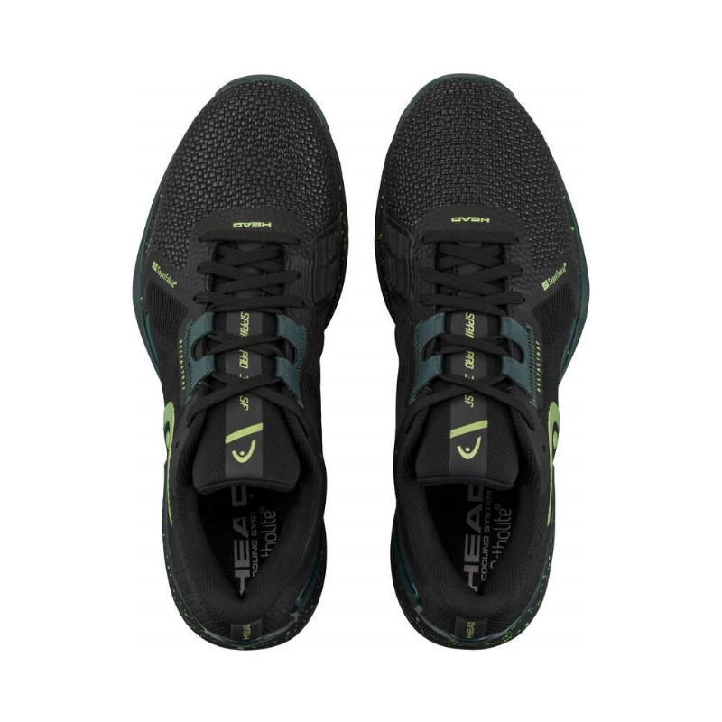 Zapatillas de Pádel de Pádel Head Sprint Pro 3.5 SF Clay Negro Verde Bosque