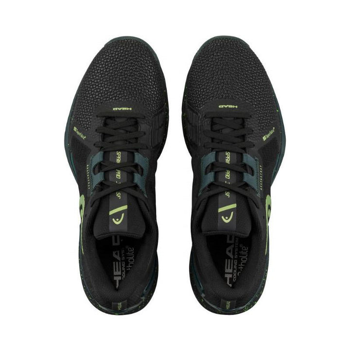 Zapatillas de Pádel de Pádel Head Sprint Pro 3.5 SF Clay Negro Verde Bosque