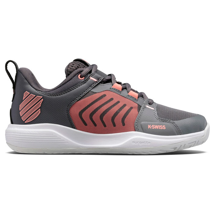 Zapatillas de Padel Kswiss Ultrashot Team Gris Rosa Mujer