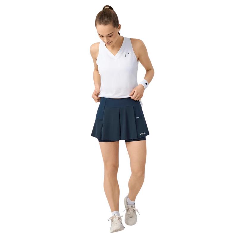 Falda Head Performance Azul Marino Plata