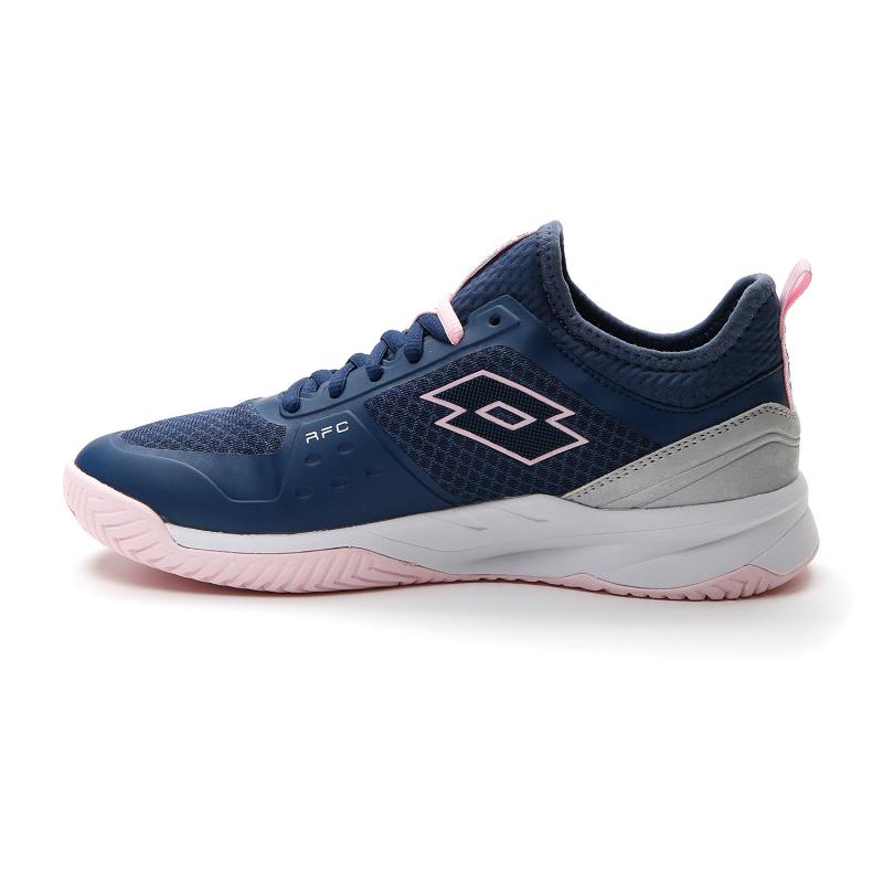Zapatillas de Pádel de Pádel Lotto Mirage 500 II Azul Denim Rosa Gris Metal Mujer