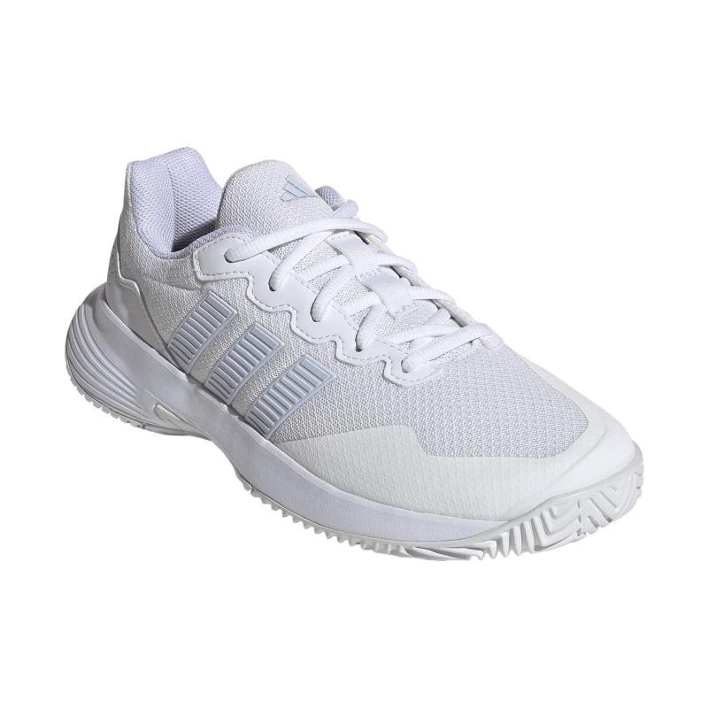Zapatillas de Padel Adidas GameCourt 2 Blanco Azul Celeste Mujer