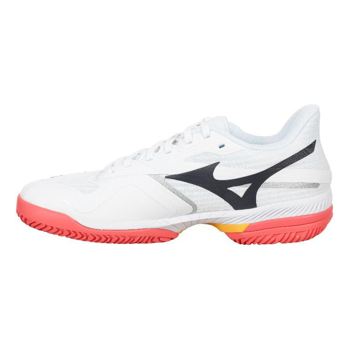 Zapatillas de Pádel de Pádel Mizuno Wave Exceed Court Clay Blanco Coral Mujer
