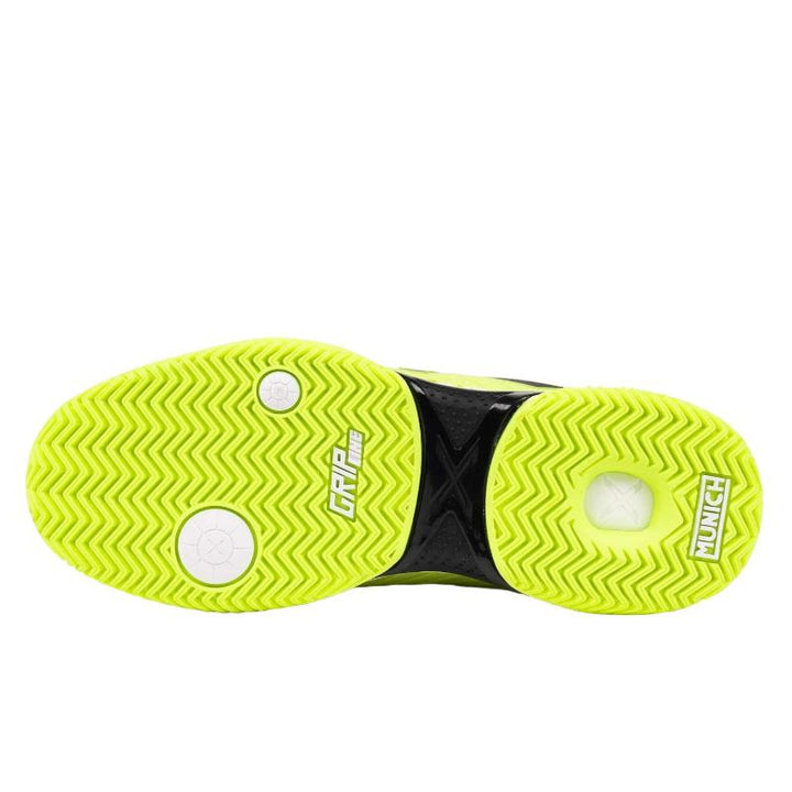 Zapatillas de Padel Munich Padx 62 Amarillo Fluor Blanco