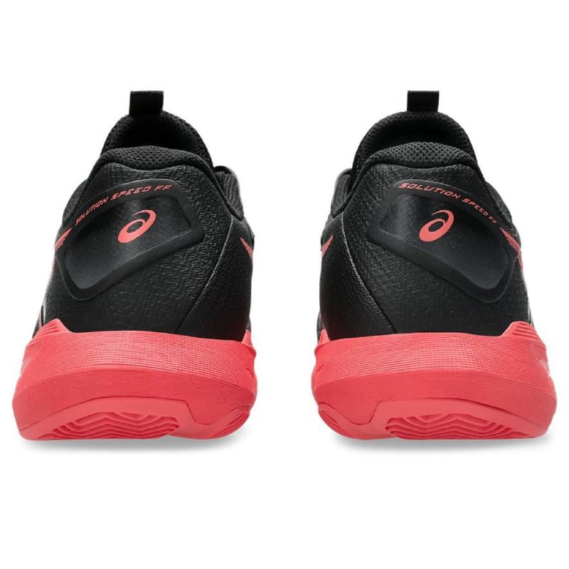 Zapatillas de Padel Asics Solution Speed FF 4 Clay Negro Rojo Mujer