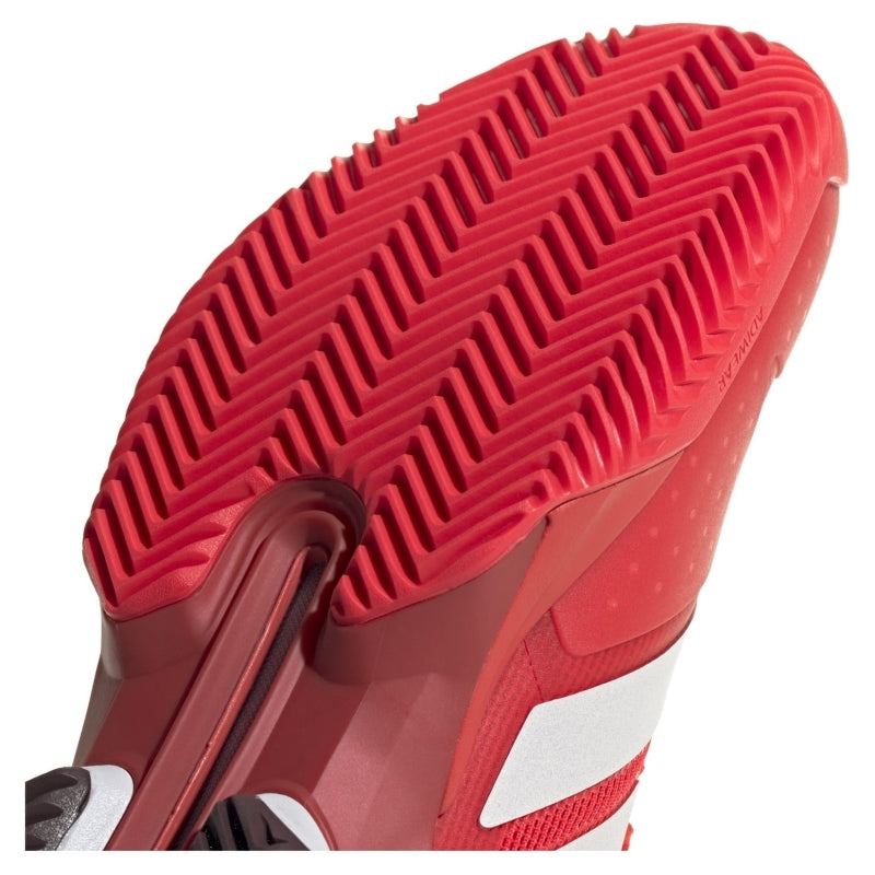 Zapatillas de Pádel de Pádel Adidas Adizero Ubersonic 5 Clay Rojo Blanco