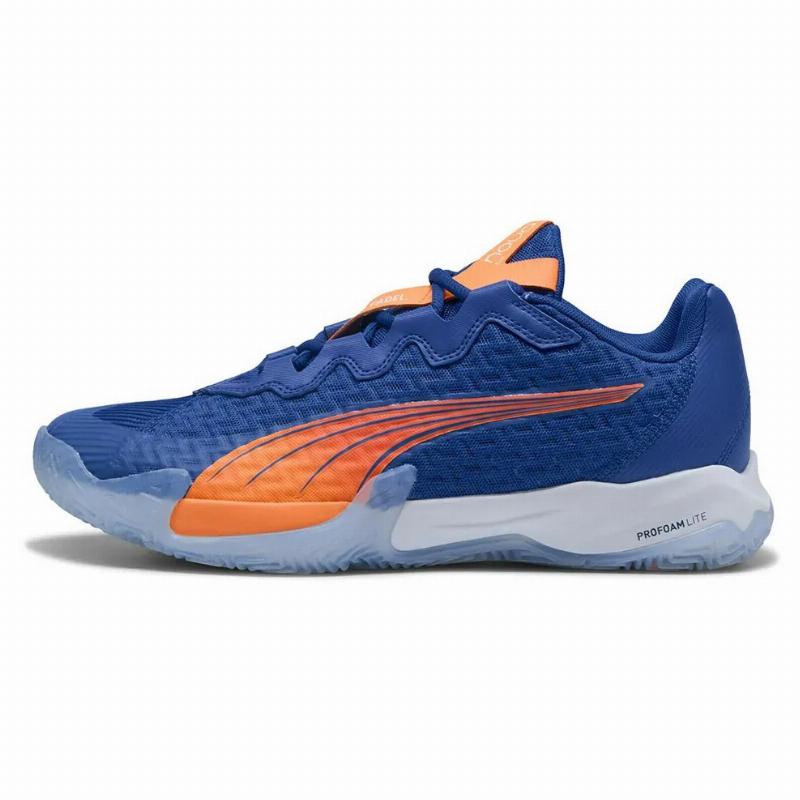 Zapatillas de Padel Puma Momo Gonzalez Nova Elite Azul Naranja
