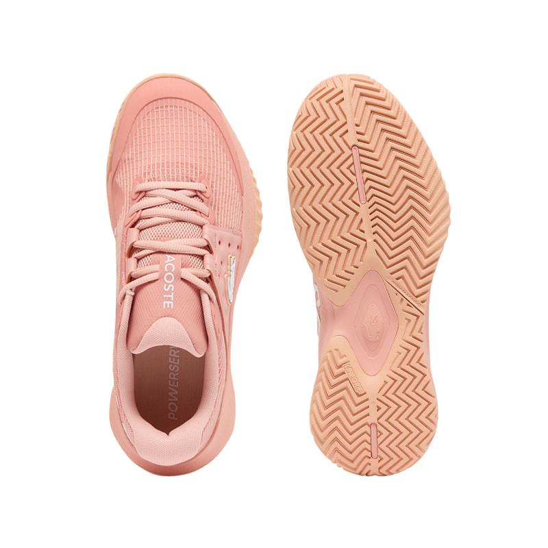 Zapatillas de Pádel de Pádel Lacoste Power Serve Rosa Mujer