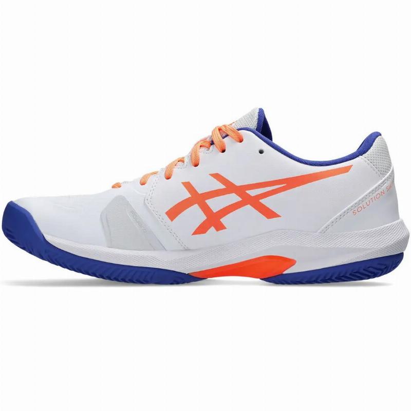 Zapatillas de Padel Asics Solution Swift FF 2 Padel Blanco Azul Cobalto