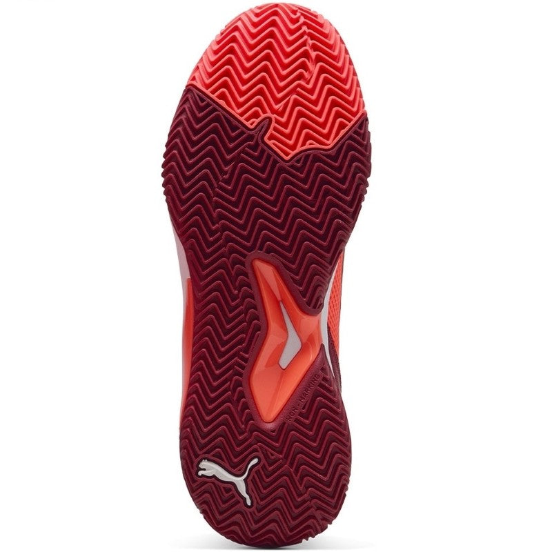 Zapatillas de Pádel de Pádel Puma Nova Court Rojo Burdeos Blanco